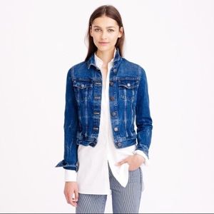 J crew indigo denim dark wash jacket size small